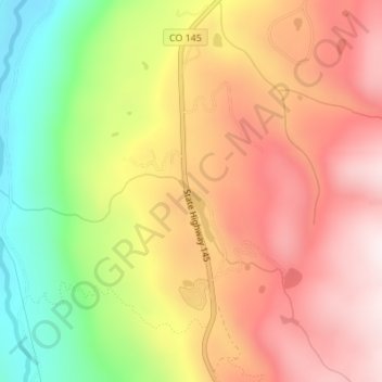 Mappa topografica Cushman Dam, altitudine, rilievo