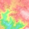 Mappa topografica Paradela de Guiães, altitudine, rilievo