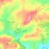 Mappa topografica Le Melleret, altitudine, rilievo