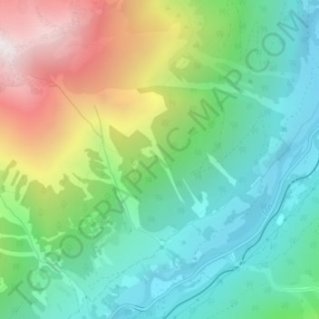 Mappa topografica Pradea, altitudine, rilievo