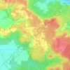 Mappa topografica Champigny, altitudine, rilievo