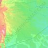 Mappa topografica Oriente, altitudine, rilievo