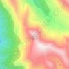 Mappa topografica Mount Fergusson, altitudine, rilievo