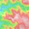 Mappa topografica Le Villaret, altitudine, rilievo