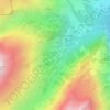 Mappa topografica Pt 1589, altitudine, rilievo