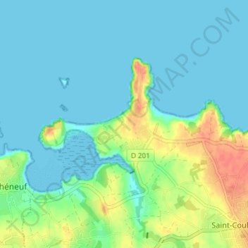 Mappa topografica Les Nielles, altitudine, rilievo