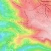 Mappa topografica Estampe, altitudine, rilievo