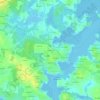 Mappa topografica Kervernic, altitudine, rilievo