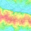 Mappa topografica La Touche Morin, altitudine, rilievo