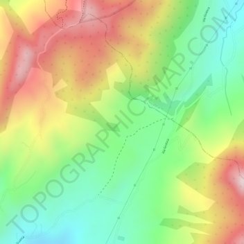 Mappa topografica El Boqueron, altitudine, rilievo