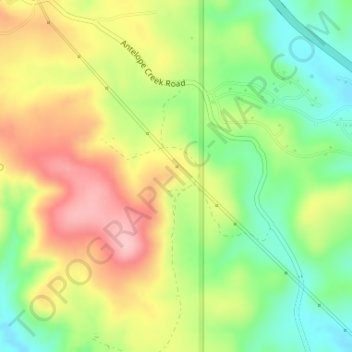 Mappa topografica Ocotillo, altitudine, rilievo