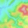 Mappa topografica Attenberg, altitudine, rilievo