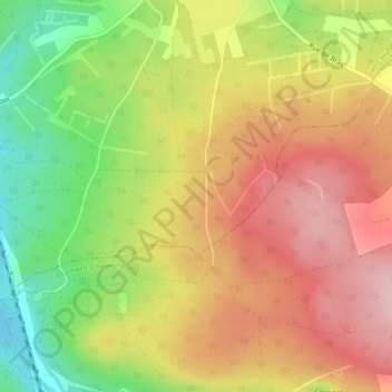 Mappa topografica Chemin des Huttes, altitudine, rilievo