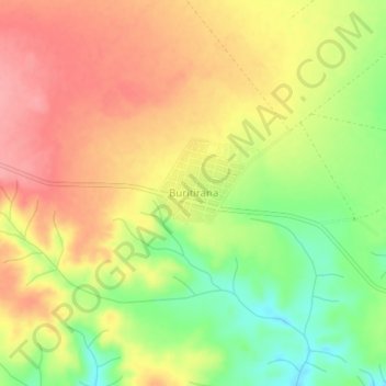 Mappa topografica Buritirana, altitudine, rilievo
