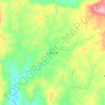 Mappa topografica Calantas, altitudine, rilievo