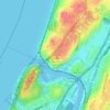 Mappa topografica Spuyten Duyvil Hill, altitudine, rilievo