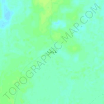 Mappa topografica San Pablo, altitudine, rilievo