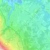 Mappa topografica Saint-Ange, altitudine, rilievo