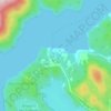 Mappa topografica Earls Cove, altitudine, rilievo