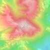 Mappa topografica Monte Aspra, altitudine, rilievo