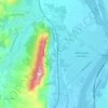 Mappa topografica Les Fourniers, altitudine, rilievo