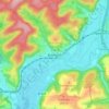 Mappa topografica Bierbach, altitudine, rilievo
