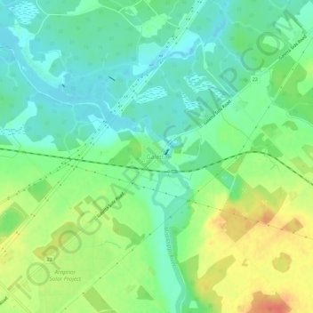 Mappa topografica Galetta, altitudine, rilievo