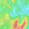 Mappa topografica Les Nièvres, altitudine, rilievo