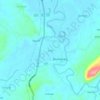 Mappa topografica Cubi, altitudine, rilievo