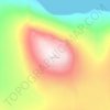 Mappa topografica Niviarsiat, altitudine, rilievo