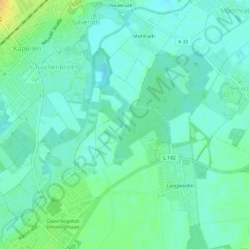 Mappa topografica Heckstraße, altitudine, rilievo