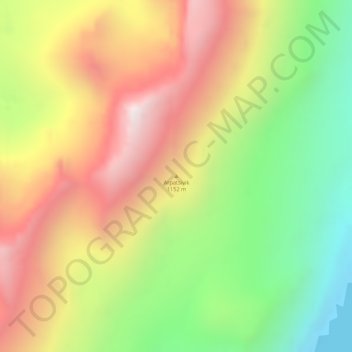 Mappa topografica Arpatsivik, altitudine, rilievo