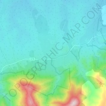 Mappa topografica La Grand Pièce, altitudine, rilievo