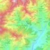 Mappa topografica gehunlad, altitudine, rilievo