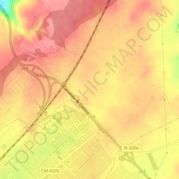 Mappa topografica Villaflores, altitudine, rilievo