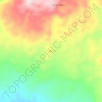 Mappa topografica Seano, altitudine, rilievo