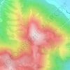 Mappa topografica Monte Tilia, altitudine, rilievo