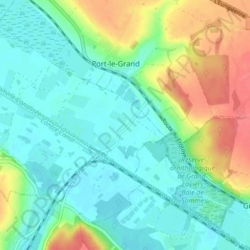Mappa topografica Petit Port, altitudine, rilievo
