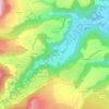 Mappa topografica Voissières, altitudine, rilievo