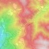 Mappa topografica Passo della Porretta (o della Collina), altitudine, rilievo