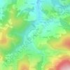 Mappa topografica Saint-Just, altitudine, rilievo