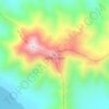 Mappa topografica Cerro Lonquén, altitudine, rilievo