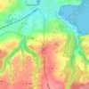 Mappa topografica La Lande Blanche, altitudine, rilievo