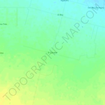 Mappa topografica El Cóndor, altitudine, rilievo