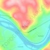 Mappa topografica Blue Ridge Mountain, altitudine, rilievo