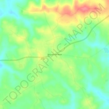 Mappa topografica Mount Herman, altitudine, rilievo