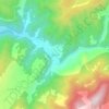 Mappa topografica Köprülü, altitudine, rilievo