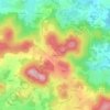 Mappa topografica Le Peyroux, altitudine, rilievo
