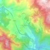 Mappa topografica Le Ville di Montecoronaro, altitudine, rilievo
