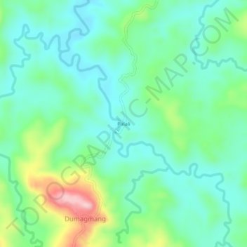 Mappa topografica Palali, altitudine, rilievo